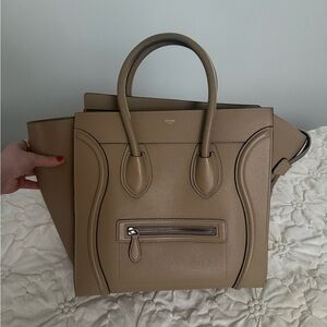 Celine “mini” luggage tote / bag